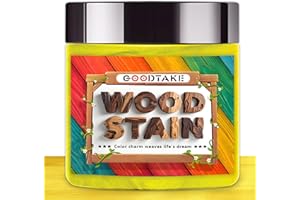 GOODTAKE Yellow Wood Stain, Wood Dye Stain Powder That Makes Vibrant Wooden, Premium Fast Dry Dark Wooden Stain Powder for Cr