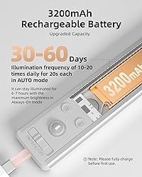 EZVALO 134 LED Under Cabinet Lights, 3200mAh