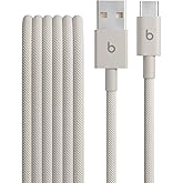 Beats USB-A to USB-C Woven Cable Fast Charging Durable and Tangle-Free Design Compatible Charger for Apple & Android Devices