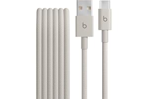Beats USB-A to USB-C Woven Cable Fast Charging Durable and Tangle-Free Design Compatible Charger for Apple & Android Devices (1.5 m, 5 ft) - Surge Stone