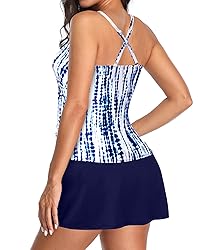 Talisea Womens Tankini Bathing Suits with Skirt Two