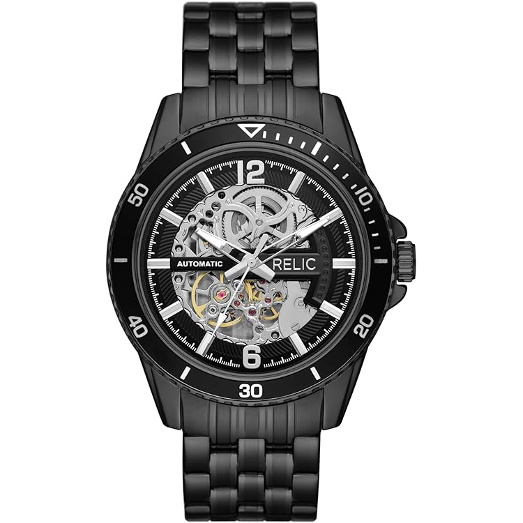 Relic by Fossil Men's Damon Black Stainless Steel Bracelet