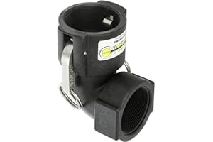 BANJO CORP Banjo 200D90 Polypropylene Cam & Groove Fitting, 90 Degree Elbow, 2" Female Coupler x NPT Female