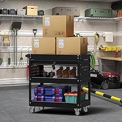 Granper 3 Tier Rolling Cart, Heavy Duty Utility