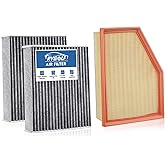 1*Engine Air Filter+2*Cabin Air Filter Fit for 2019-2023 X5/X6/X7 3.0L Only | 2017-2023 530i, 530e, 540i, 740i, 530i xDrive, 540i xDrive(2.0L/3.0L), NOT FOR 4.4L V8, 64115a1bdb6, 13718691835