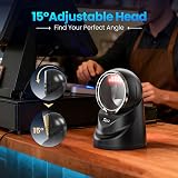 Tera 9100 Desktop Barcode Scanner 2D QR Omnidirectional USB Wired Handsfree view 2