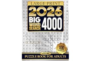 Word Search Books for Adults Large Print Puzzle: Big Word Find Puzzles for Adult & Seniors To Keep Mind Busy, Activity Games for Elderly Men Women ... Relaxing (Large Print Gifts 2026 Edition)