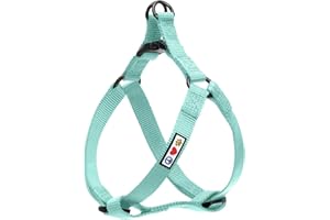 Pawtitas Solid Step-in Dog Harness – Adjustable No-Pull Vest for Puppies to Seniors, Safe & Comfortable S Teal
