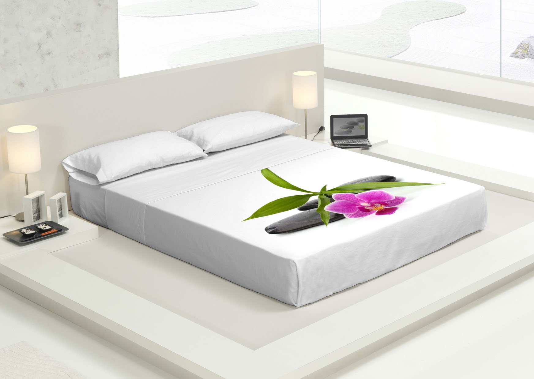 TSUKI KANWA Zen Chillout Japanese Sheets 100% Cotton (Bed 105)