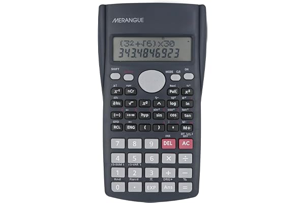 Merangue Scientific Calculator, 10-Digit Engineering and Financial Calculator with 2-Line Display, Easy-to-Use Calculator wit