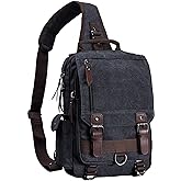 mygreen Canvas Cross Body Messenger Bag Shoulder Sling Backpack Travel Rucksack