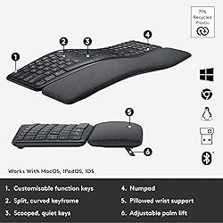 Logitech ERGO K860 Wireless Ergonomic Keyboard