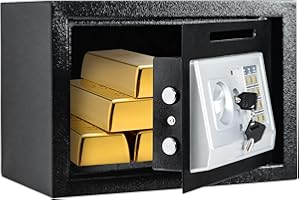 S AFSTAR Electronic Digital Security Keypad Lock Box Home Office Hotel Safe Business Jewelry Cash Money Gun Cabinet (14" x 10" x 10")