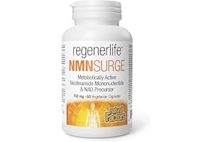 Natural Factors Regenerlife NMNSURGE, 150 mg, 60 vegetarian capsules, Metobolically Active (Vitamin B3) Nicotinamide Mononucl
