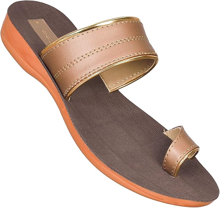 Amazon.com | VKC Women's Fashion Slippers (5) Gold | Slippers