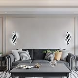 Comely Modern LED Wall Light 22W 2500LM 6500K Black Wall Sconce view 9