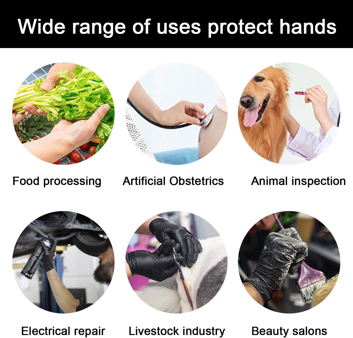 Field Dressing Gloves 20 Pairs, Deer Gutting Gloves and Nitrile Mittens, Deer Cleaning Gloves, Field Dressing Mittens with Long and Short Gutting Gloves Combo Pack for Hunting : Sports & Outdoors