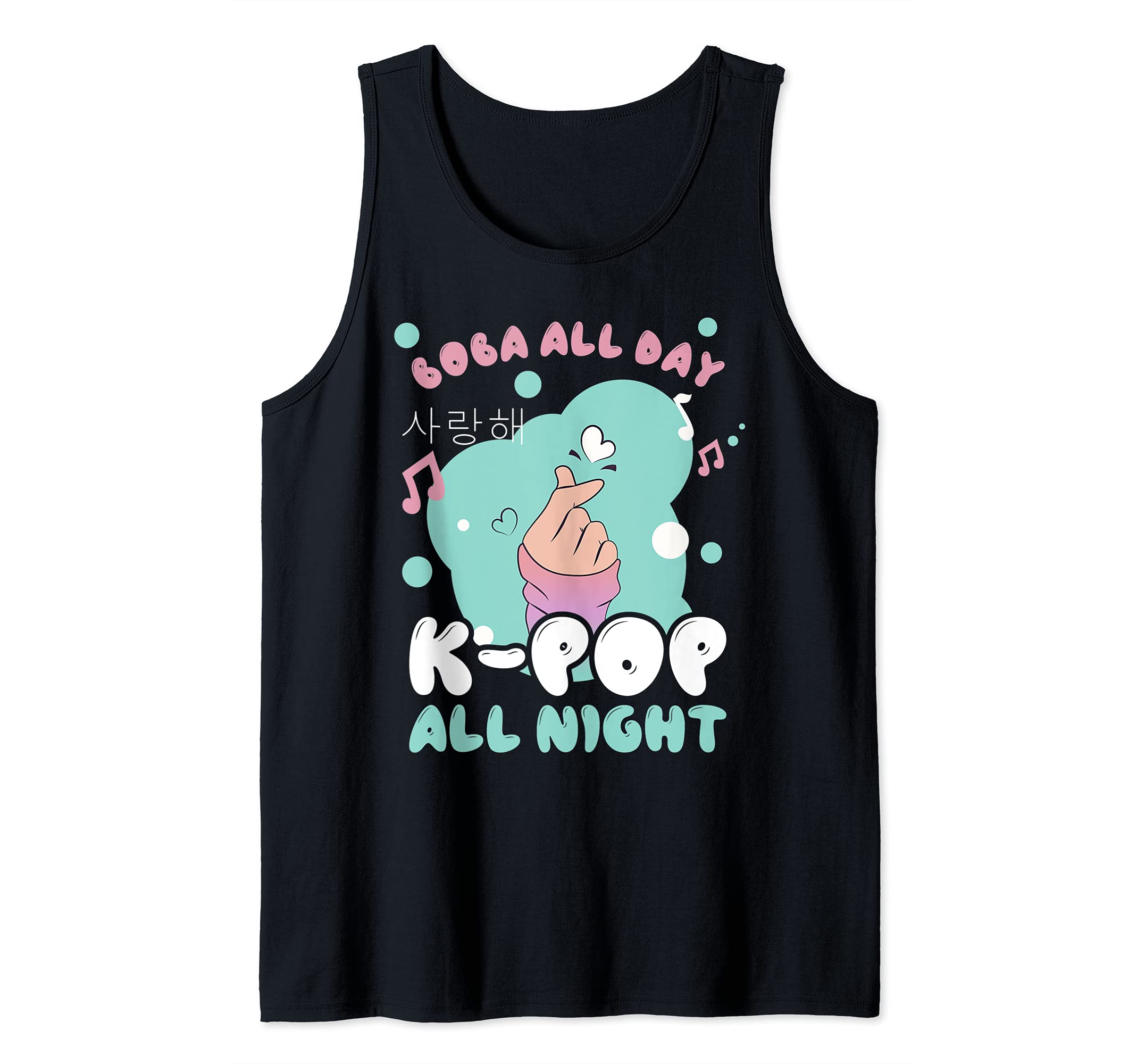 Boba All Day K-Pop All Night Tank Top