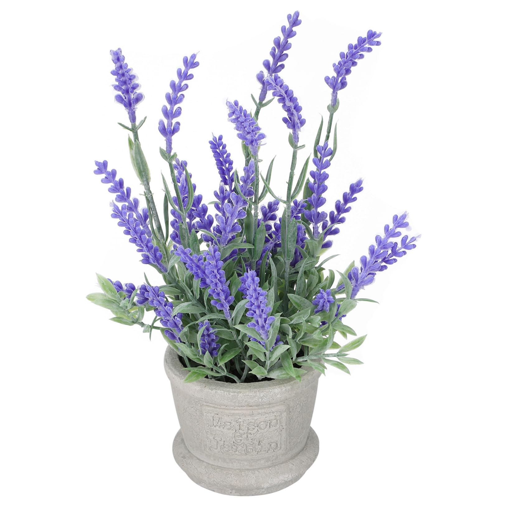 IMIKEYA Artificial Lavender Plant in Pot Faux Lavender Decorative Artificial Flower for Home Office Window Sill Table Decoration Relaxing Eye Fatigue Relief