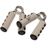 Reebok 2-Pack Hand Grips, Spring Coiled Wrist, Fingers &amp; Forearm Strength Trainer with Soft Foam Handles, Improves Grip Strength, Resistance Hand Gripper for Manual Exercises &amp; Rehab
