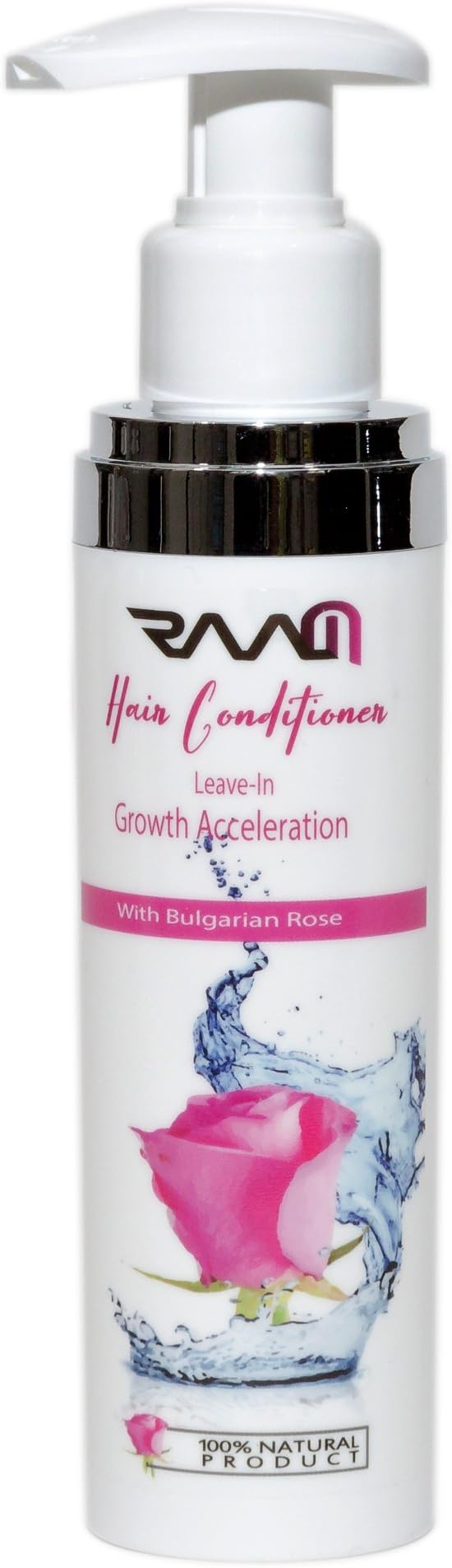 RAAM Hair Conditioner Leave-In Growth Acceleration with Bulgarian Rose for Hair Strengthening, Suppleness and Shine