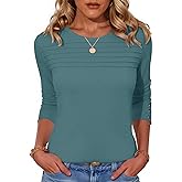 Blouses for Women Dressy Casual Long Sleeve Fall Fashion Tops Trendy Outfits for Work Office Shirts Thicker Clothes