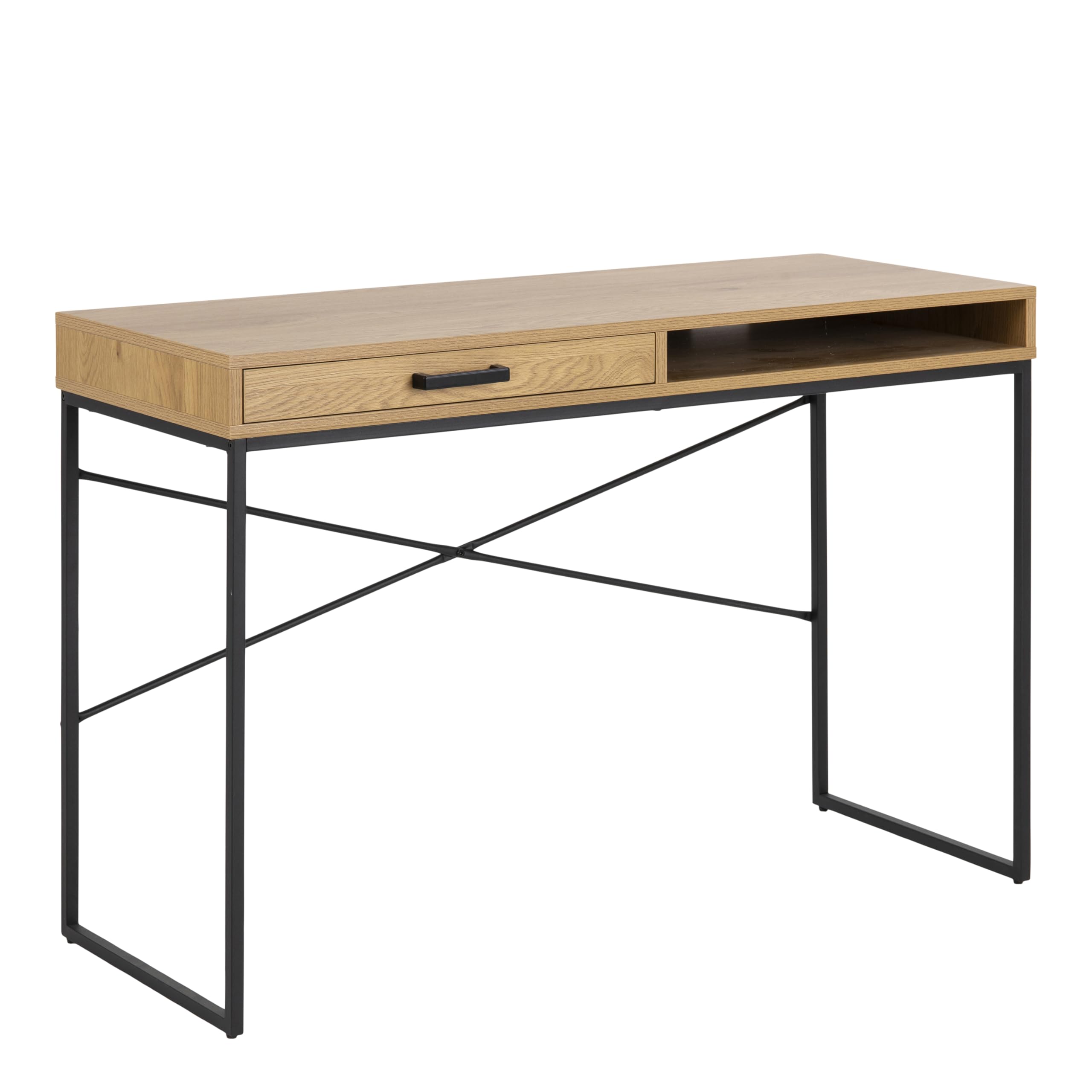 Furniture To Go | Seaford Office Desk with 1 Drawer in Oak
