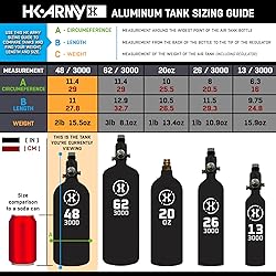 HK Army 48ci/3000psi Aluminum HPA Tank w/Neoprene