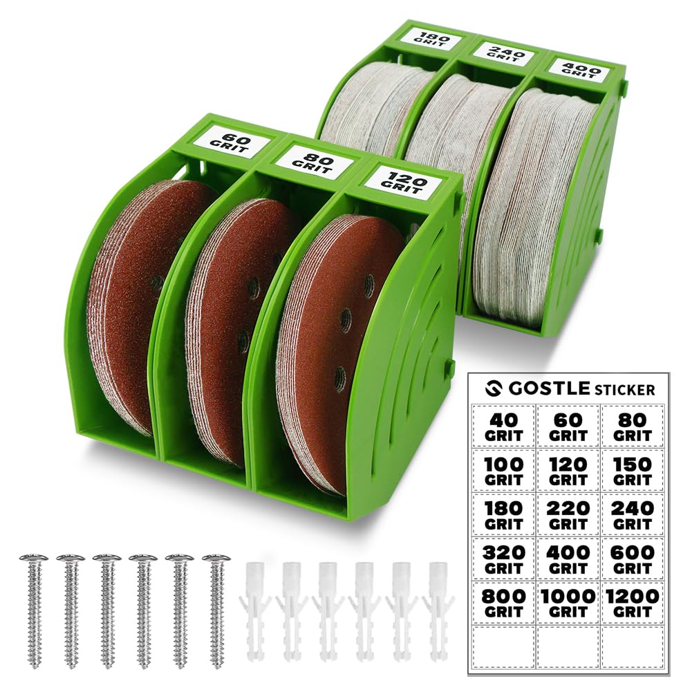 Professional Sanding Discs Storage Boxs - 6 Box Set for Efficient Organization, Offset Snap-On Connection, Grit Classification, Space-Saving Design and Versatile Application — image 1