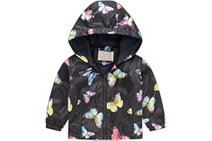 Toddler Bowfront Rain Jackets Hooded Summer Waterproof Raincoat Kids Baby Summer Hooded Windbreker Coats Clothes