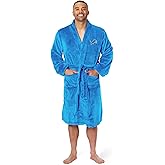 NFL Detroit Lions Adult Unisex Silk Touch Bathrobe, Large/X-Large, Blue, Officially Licensed Loungewear, Soft Plush Polyester