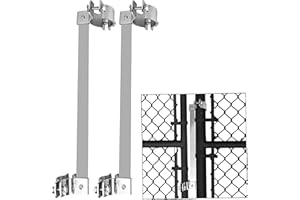 GEARHILL Automatic Gate Closer with Heavy Duty Steel Bar, Self Closing Gate Hinges Ideal for Metal Gate in The Outdoors Like in The Backyard, for Dog Fence, Pool gate