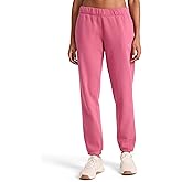 Reebok Womens Rhinestone Jogger, Standard Fit, 30” Inseam, Midweight Cotton-Poly Fabric