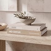 Aesthetic Decorative Books Set of 2 - Stylish Boxes for Coffee Table Decor | Beautiful Modern Home Decoration for Your Bookshelf or Mantel Decor - Fake/Faux Books as Photo Storage and Keepsake Box