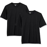 Amazon Essentials Men's Regular-Fit Short-Sleeve Crewneck T-Shirt, Pack of 2