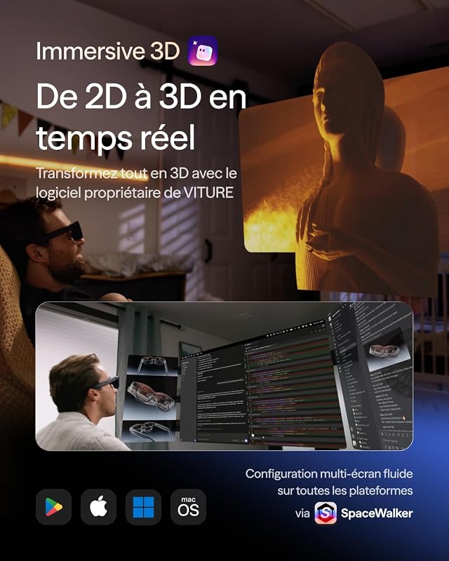Pro 2 Lunettes XR/AR – UltraClarity 3.0 120 Hz, 1600 nits, 50° FOV — photo 8 sur 8