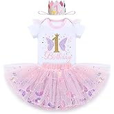 IDOPIP Butterfly 1st Birthday Outfit Baby Girl Sequin Butterfly Romper Tutu Skirt Headband Costume for Cake Smash Photo Shoot