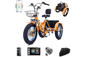 CroSight 2.0 Electric Tricycle for Adults, 20"x4" Fat Tire Folding Electric Trike, 750W 48V 20Ah Long-Range Battery, Built-in