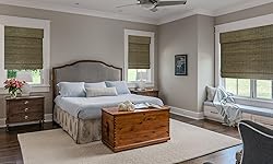 LazBlinds No Tools No Drill Cordless Bamboo Roman