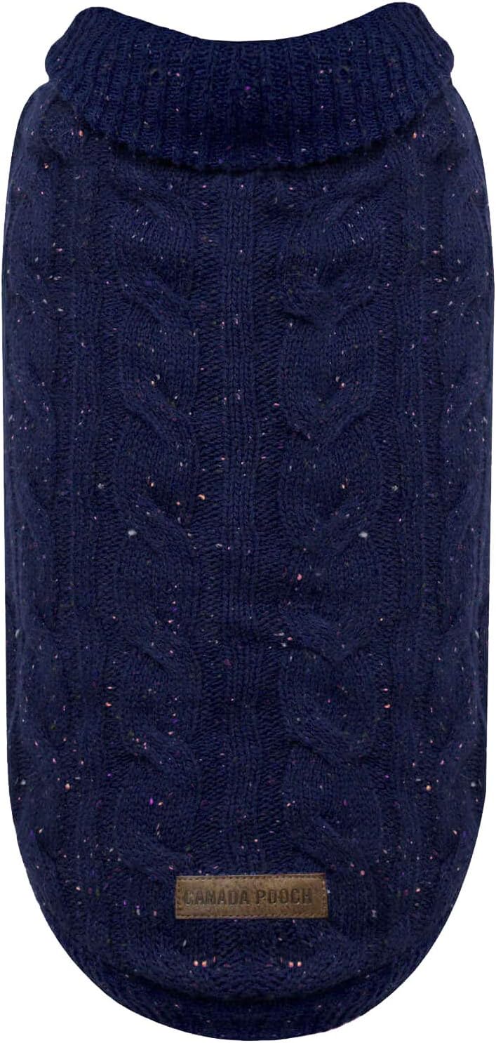 Canada Pooch Cp01292 Cambridge Cableknit Sweater Blue Size 12 - Image 3