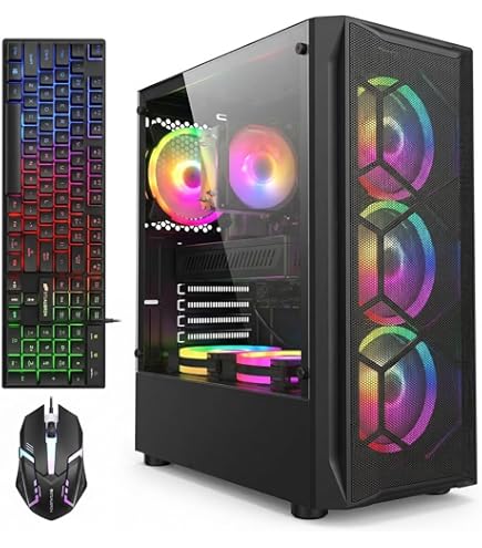 Amazon.com: STGAubron Gaming PC Computer Desktop, Radeon RX 560 4G