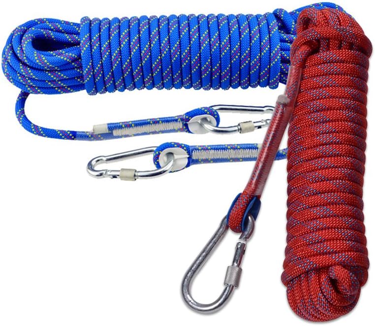 Rock Climbing Rope, 12mm Diameter Static Outdoor Hiking Accessories High Strength Cord Safety Rope (10m, 32ft)(20m, 65ft) (30m, 98ft) (40m, 131ft) (50m, 164ft) : Sports & Outdoors