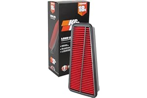 K&N Engine Air Filter: Long Life 18,000 Mile Replacement Air Filter: Compatible with 2002-2015 Toyota Mid-size Truck and SUV V6 (4-Runner, Tacoma, Hilux, Land Cruiser, Prado, FJ Cruiser), KNA-2281