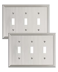TREEWELL 2-Pack Triple Toggle Light Switch Cover