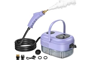 AUXCO Steam Cleaner with Smart Touch Screen, High Pressure Steamer for Cleaning,Handheld Steam Cleaner for Home,Hardwood Floor Steam Cleaner for Furniture,Car, Shower,Kitchen, Bathroom, Grout and Tile