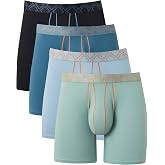 VELISENSE Men's Bulge Enhancing Pouch Boxer Briefs Cool Sport Underwear | Breathable, Moisture-Wicking, Soft, Lightweight, Comfort, Stretchy Wide Waistband, For Work, Gym &amp; Everyday