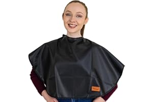 Pelocapa Makeup Cape Hair Dye Cape for Women Short Salon Cape for Stylists Waterproof Haircutting Cape Professional Shampoo Cape, 31.5”L*29”W