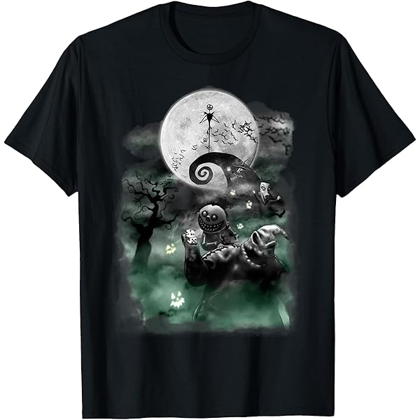 Amazon.com: Disney - Nightmare Before Christmas Jack Night Scene T
