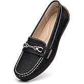 Freeberry Loafers for Women Comfort Leather Loafers Cute Slip On Business Casual Dress Shoes Lightweight Work Flats Driving Mocs Walking Shoes for Women