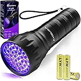 Black Light UV Light Flashlight, 21 LED 395nm Ultraviolet Blacklight Flashlight Mini Pet Urine Detector for Dog/Cat, Dry Stai